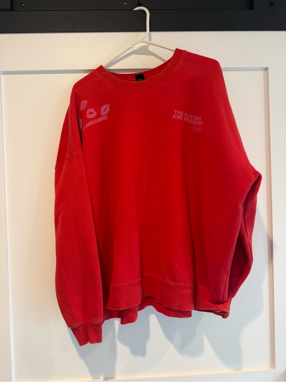 wild fable Red Graphic Crewneck Sweatshirt